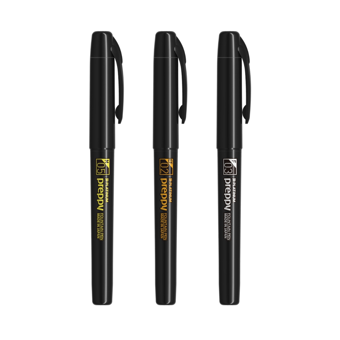 Platinum All Black Preppy Fountain Pen