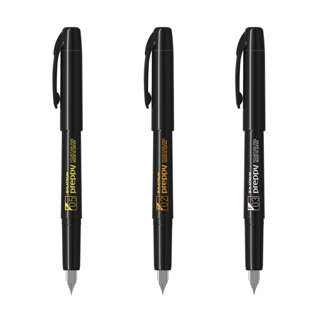 Platinum All Black Preppy Fountain Pen
