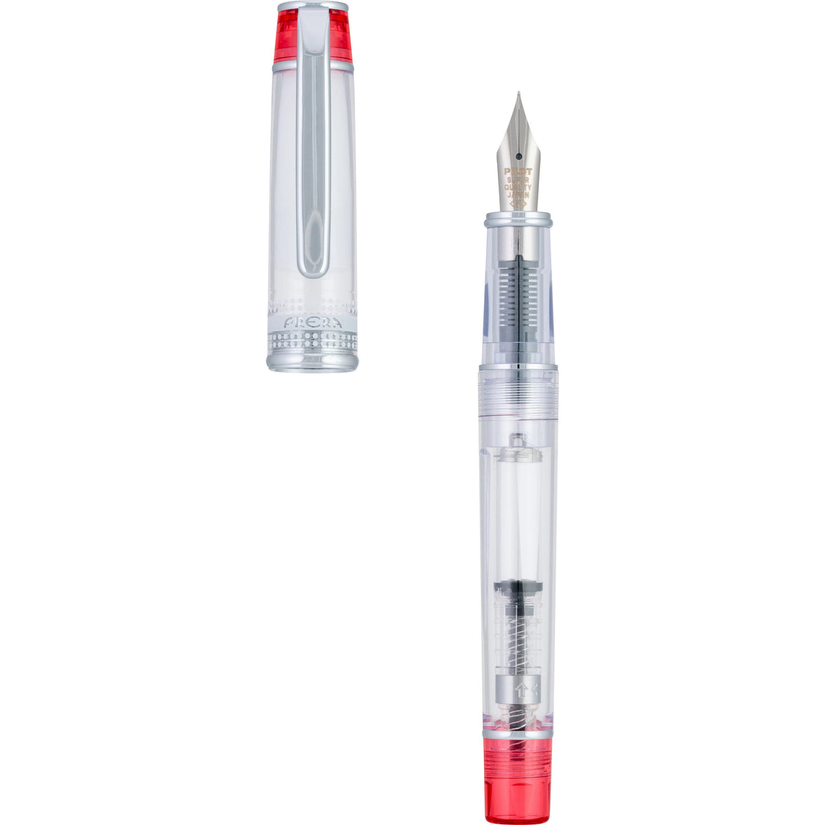 Pilot Prera Fountain Pen Translucent - Red