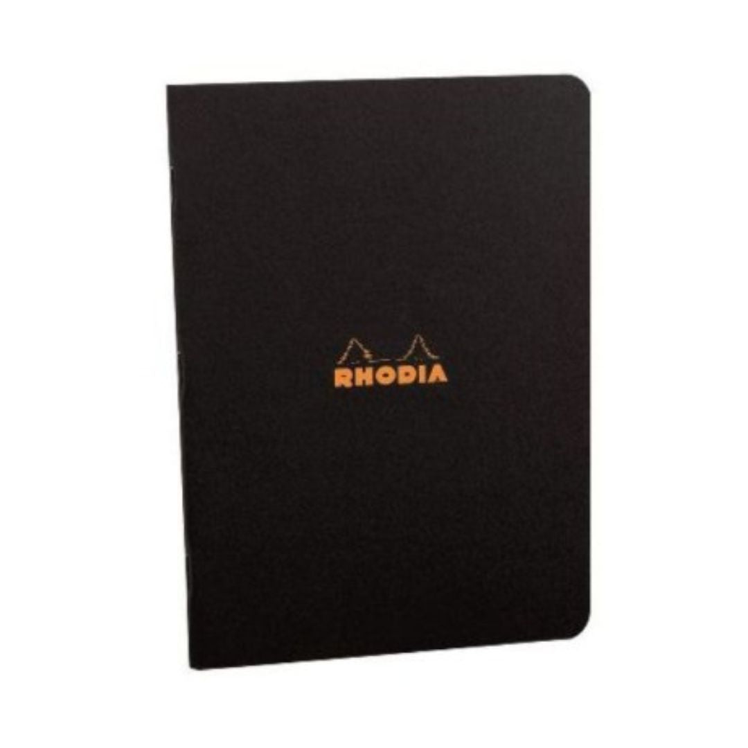 Rhodia Staplebound Lined Paper Notebook in Black - 8.25 x 11.75