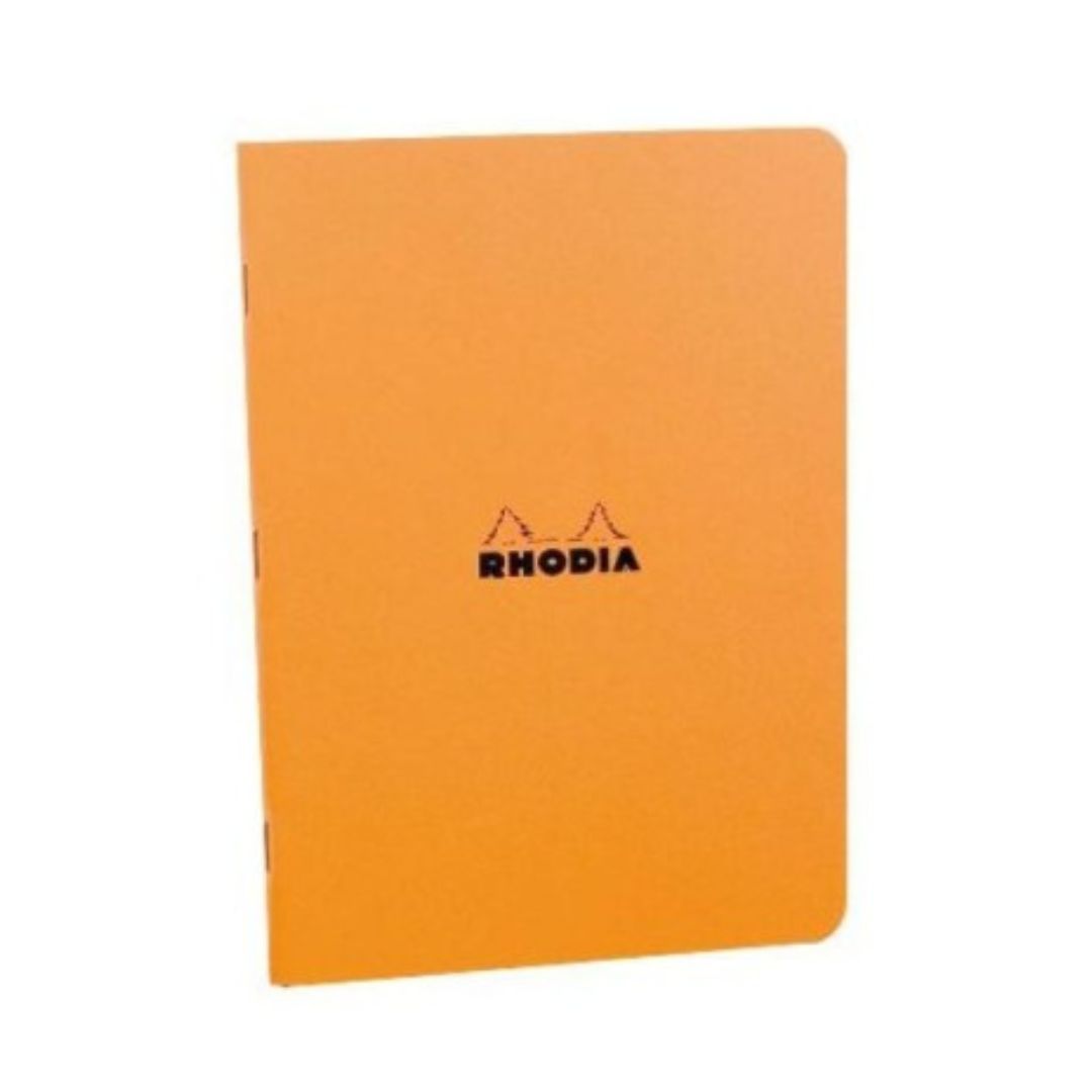 Rhodia Staplebound Lined Paper Notebook in Orange - 8.25 x 11.75