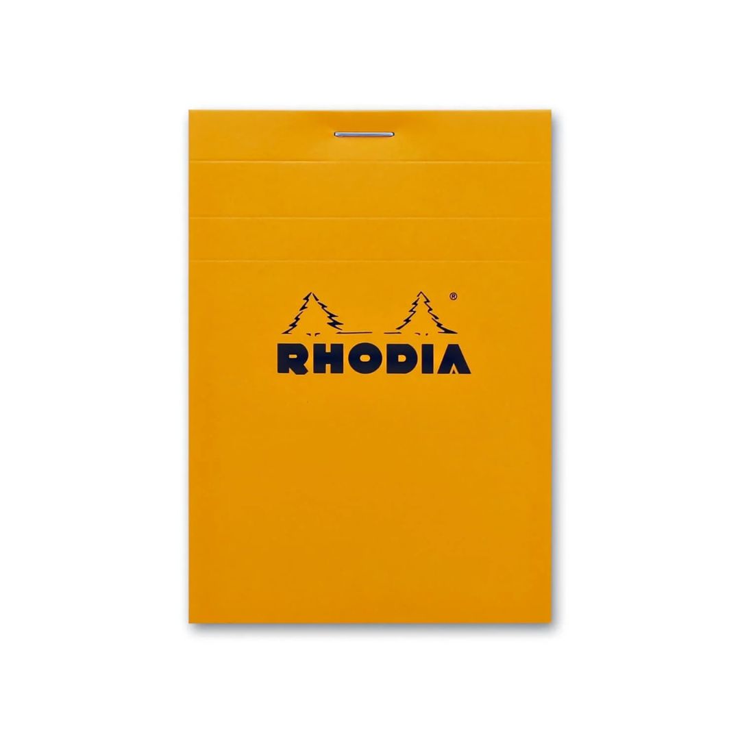 Rhodia No. 12 Staplebound 3.375 x 4.75 Graph Notepad in Orange