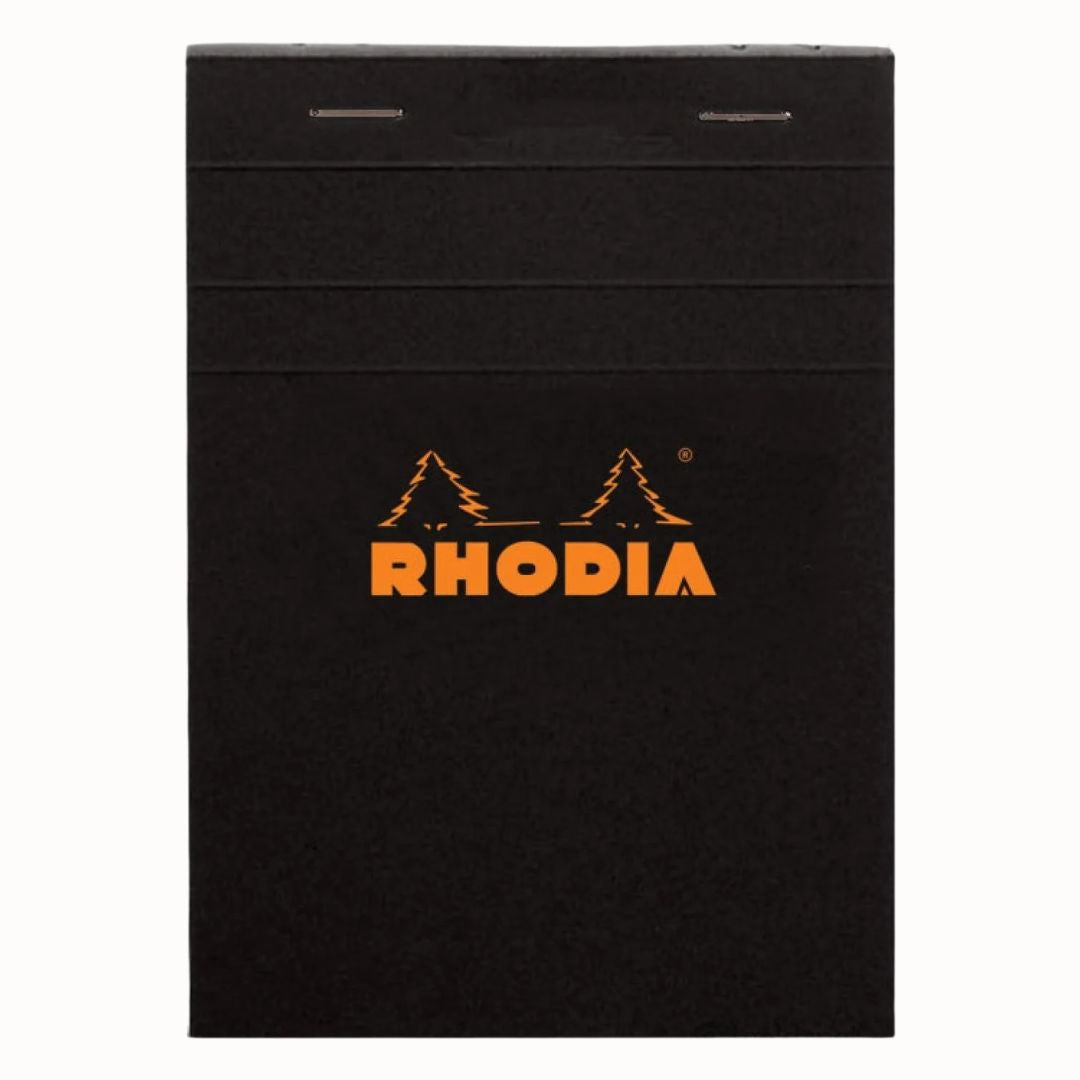 Rhodia No. 16 Staplebound 6 x 8.25 Lined Notepad in Black