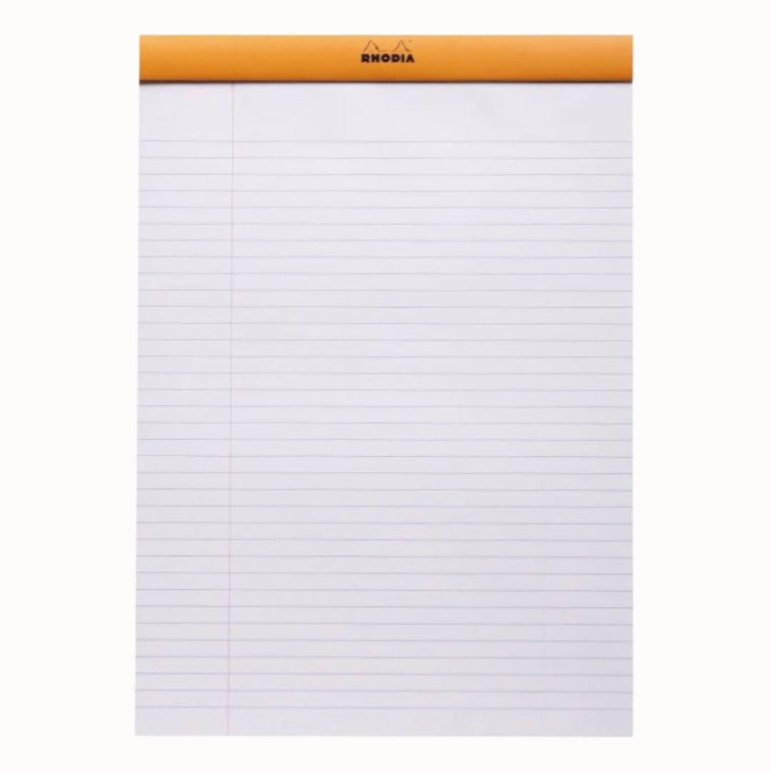 Rhodia No. 16 Staplebound 6 x 8.25 Lined Notepad in Orange