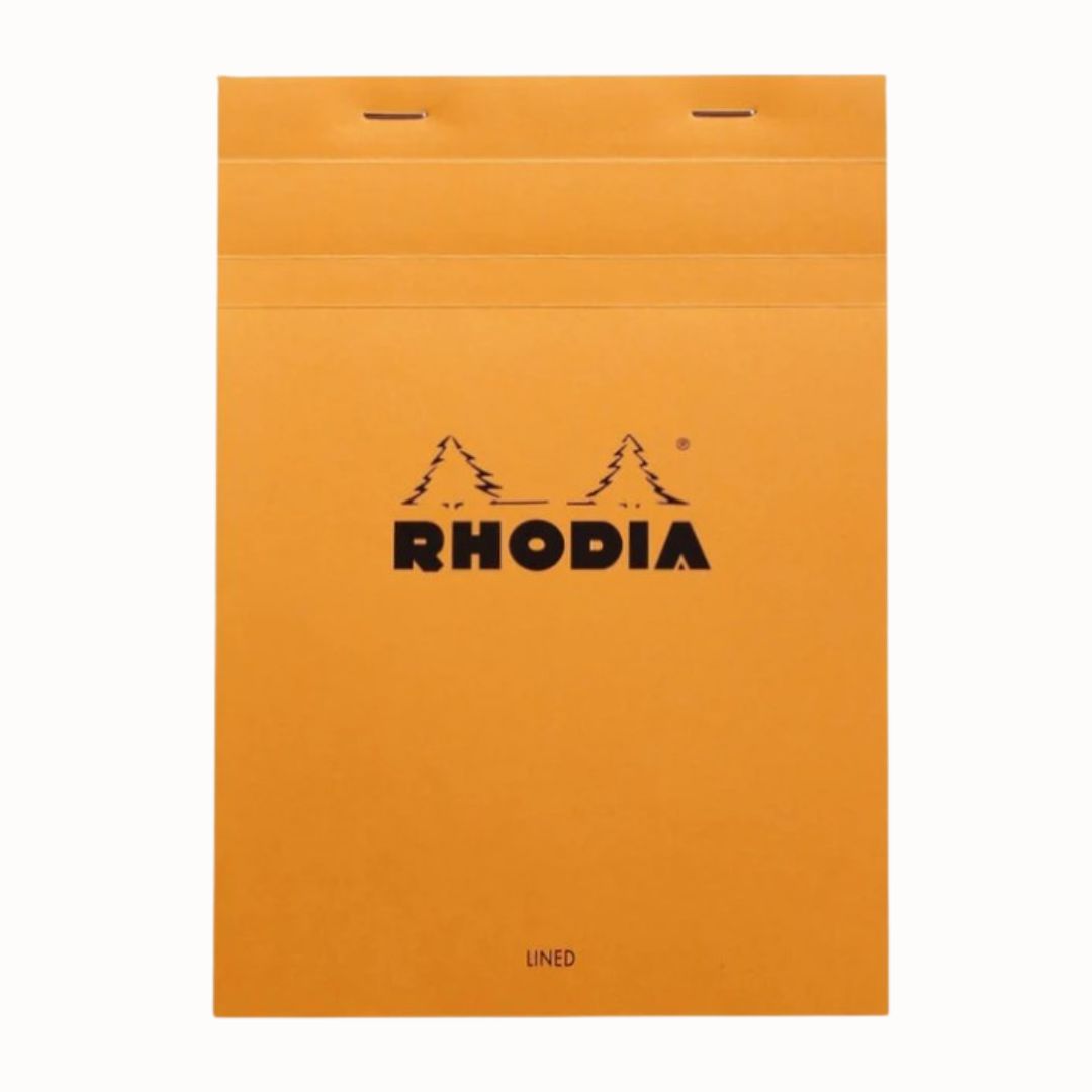 Rhodia No. 16 Staplebound 6 x 8.25 Lined Notepad in Orange