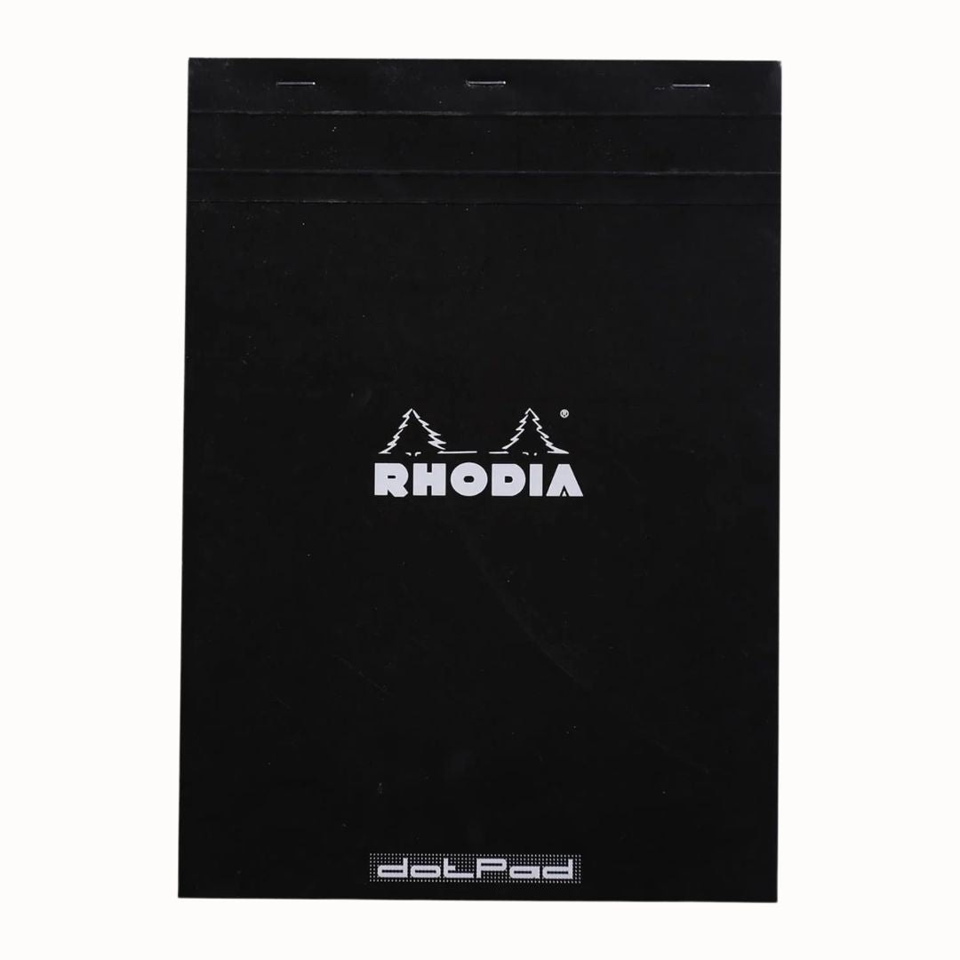 Rhodia No. 18 Staplebound 8.25 x 11.75 Dot Grid Notepad in Black