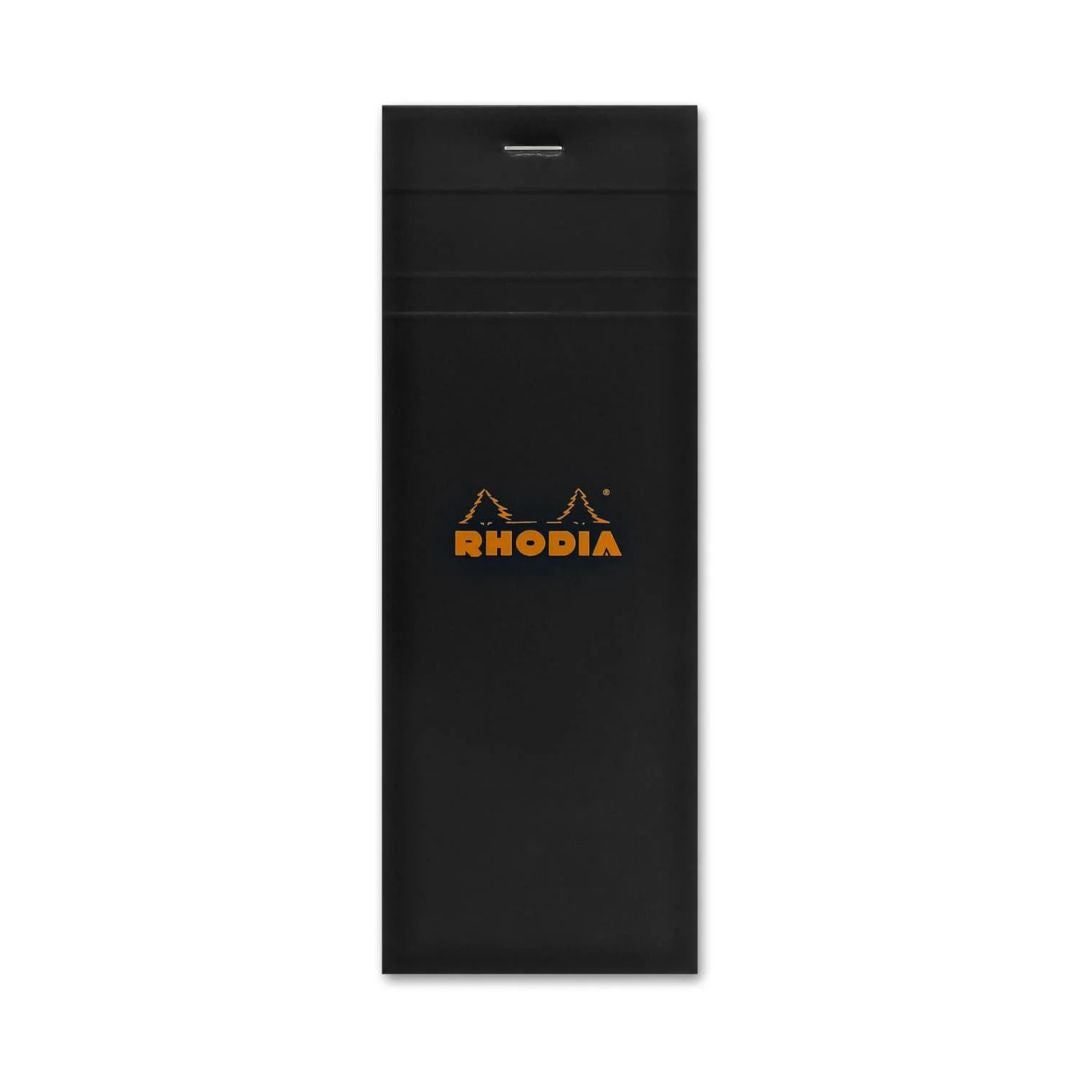 Rhodia No. 8 Staplebound 3 x 8.25 Lined Notepad in Black