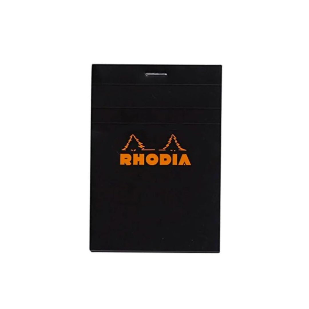 Rhodia No. 12 Staplebound A7 Graph Notepad in Black