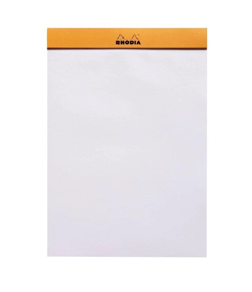Rhodia No. 16 Staplebound 6 x 8.25 Blank Notepad in Orange