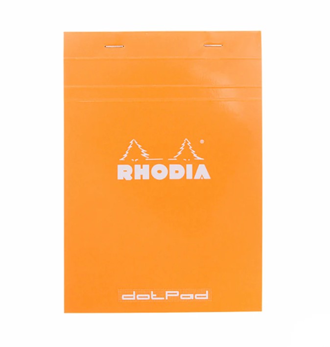 Rhodia No. 16 Staplebound 6 x 8.25 Dot Grid Notepad in Orange