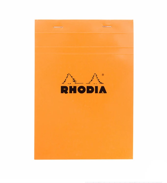 Rhodia No. 16 Staplebound 6 x 8.25 Graph Notepad in Orange