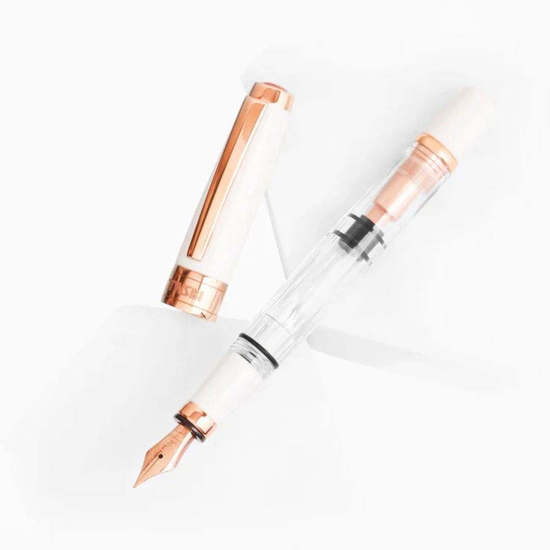 TWSBI DIAMOND 580 WHITE ROSE GOLD II FOUNTAIN PEN