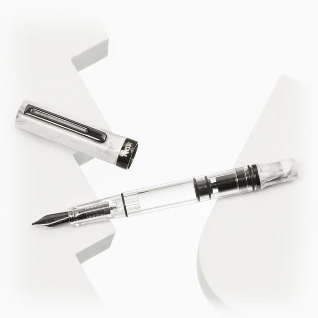 TWSBI ECO Carrara & Onyx Fountain Pen