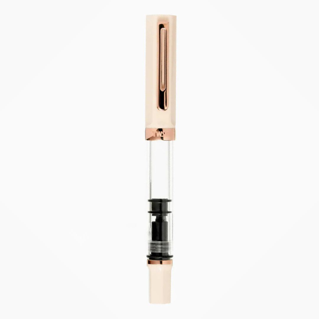 TWSBI ECO Creme and Rose Gold Fountain Pen