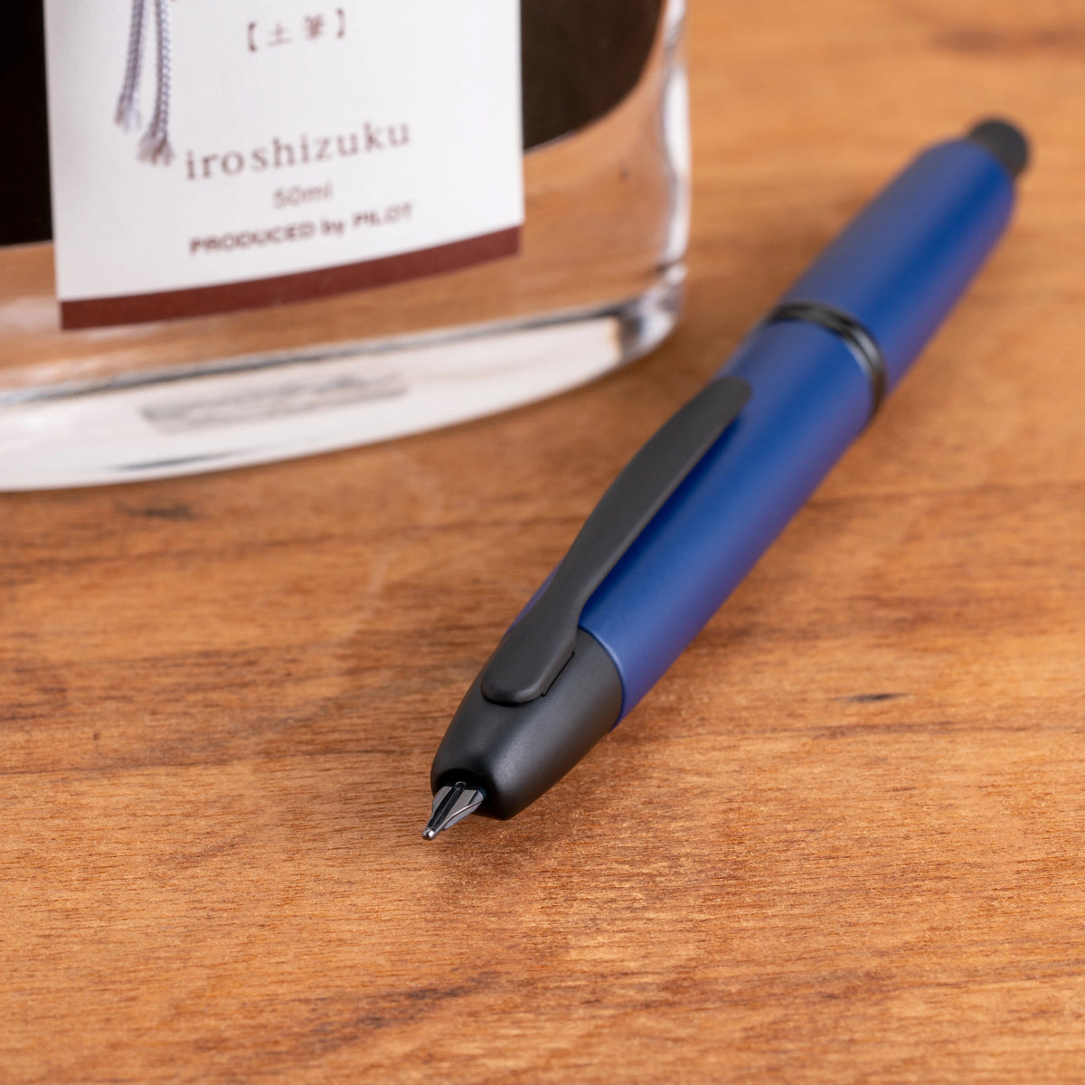 Pilot Vanishing Point Fountain Pen - Blue Matte