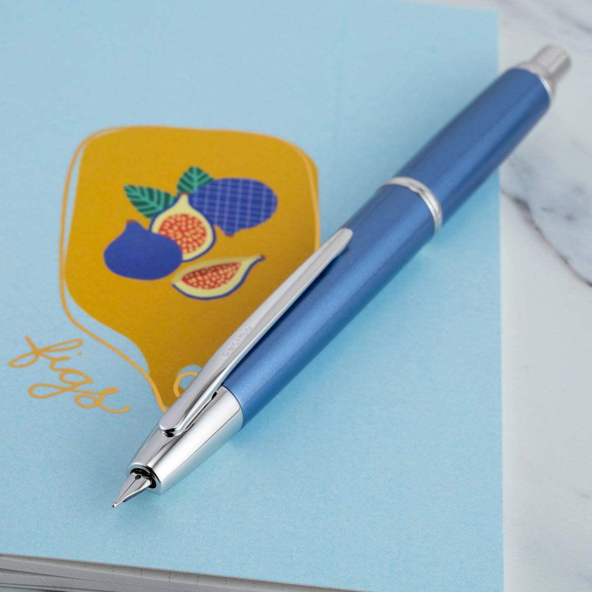 Pilot Capless Decimo Fountain Pen - Light Blue