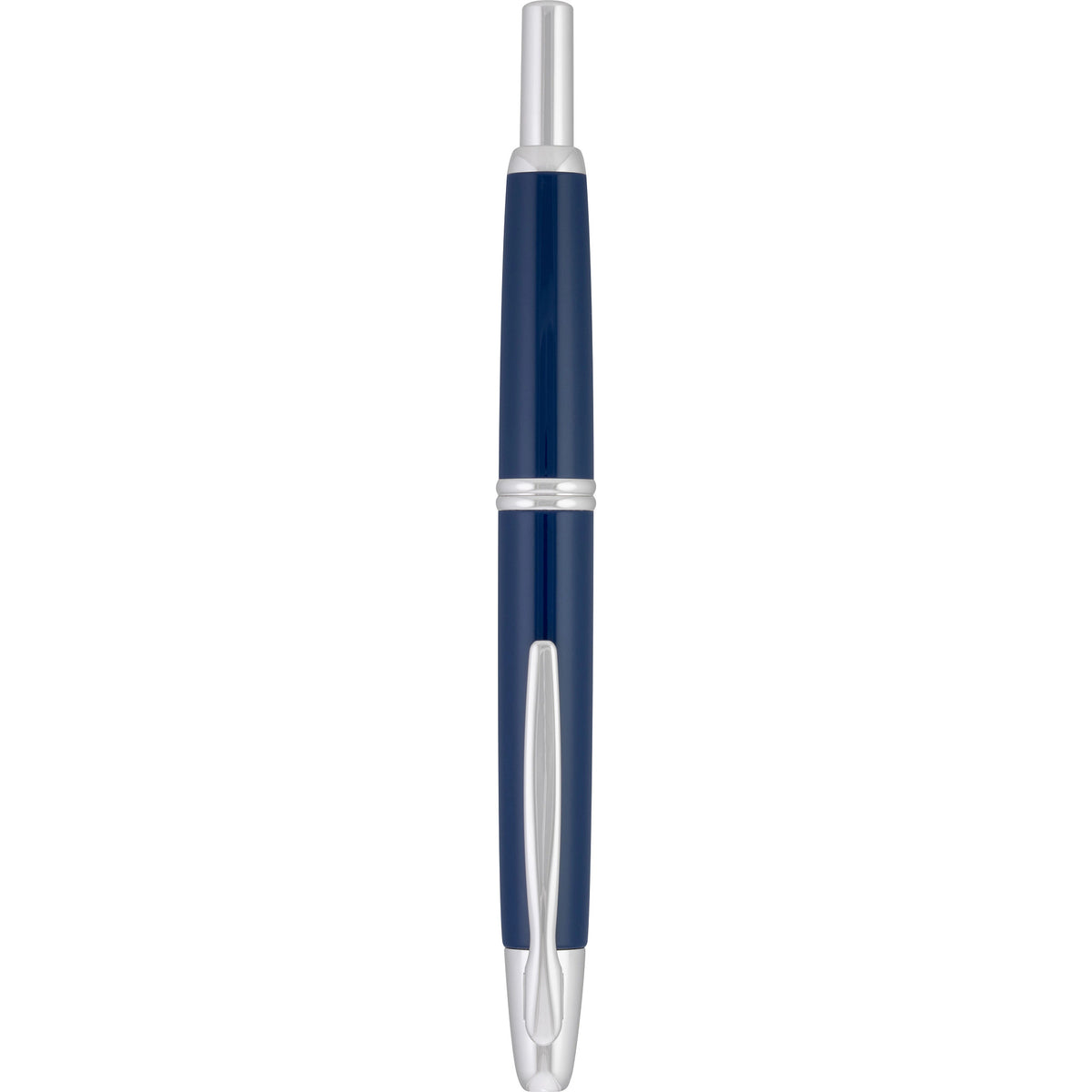 Pilot Vanishing Point Fountain Pen - Blue & Rhodium