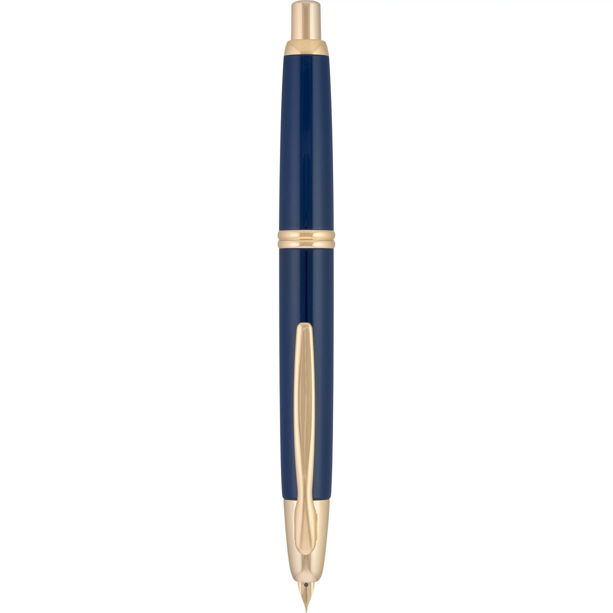 Pilot Vanishing Point Fountain Pen - Blue & Gold