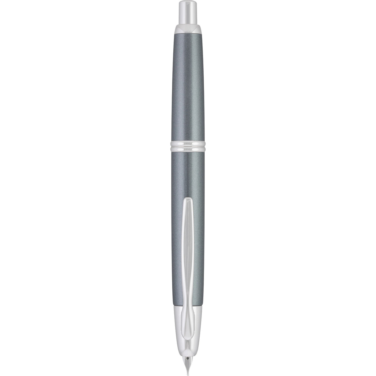 Pilot Vanishing Point Fountain Pen - Gun Metal & Rhodium