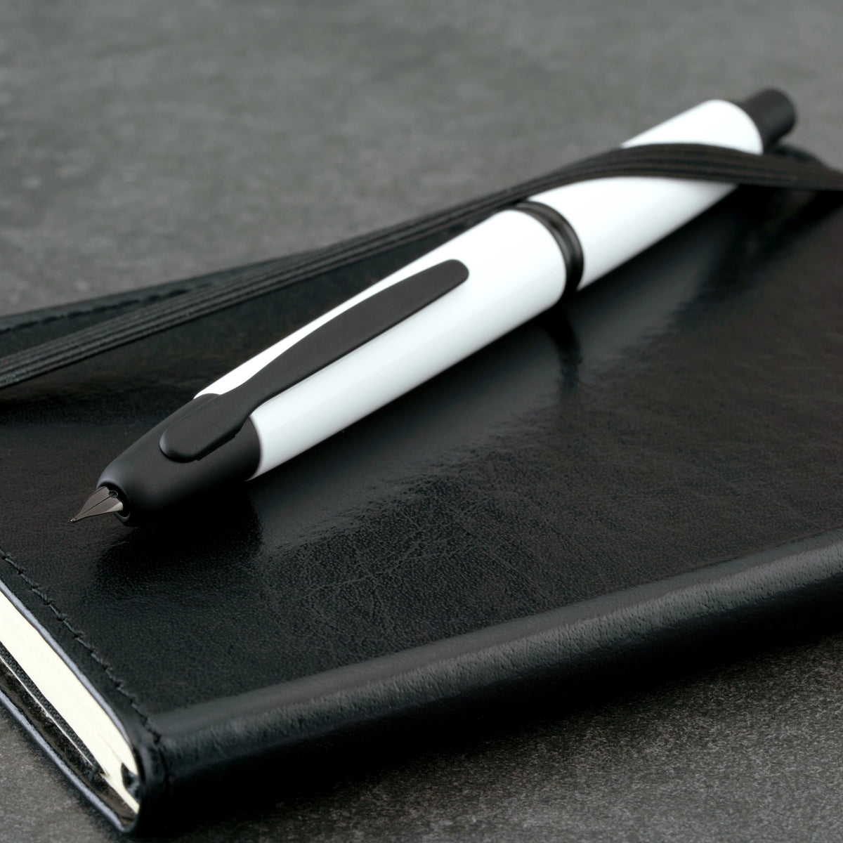 Pilot Vanishing Point Fountain Pen - White & Matte Black