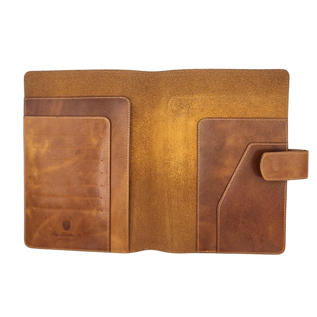 Eng Leather Co. A5 Leather Notebook Cover - Crazy Horse Brown