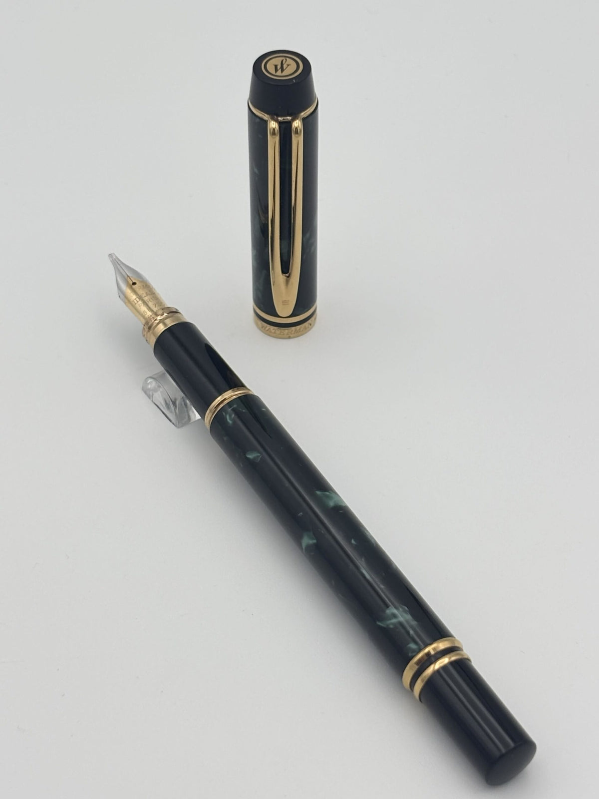 Waterman Leman 200 Green - 18k Broad Nib - Pre-Owned