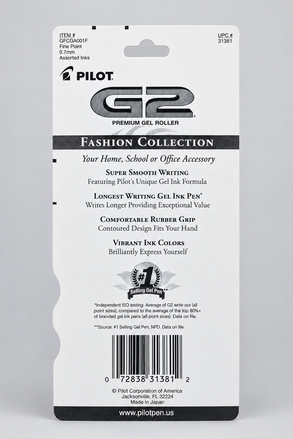 Pilot G2 Premium Gell Roller Fashion Collection